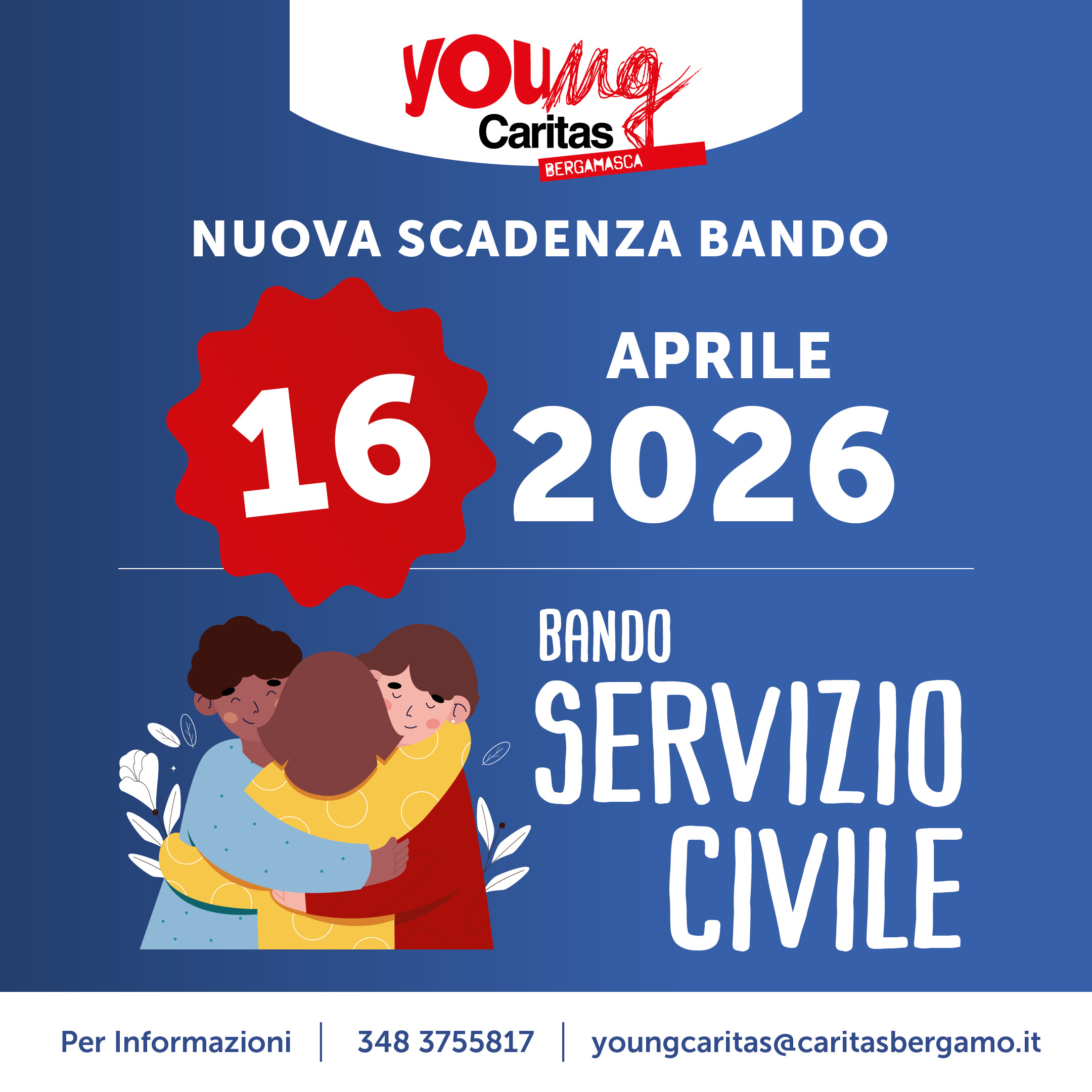 PROROGA SCADENZA BANDO SERVIZIO CIVILE UNIVERSALE